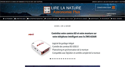 Desktop Screenshot of lirelanature.com